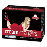 Ezywhip Ultra Cream Chargers N2O 10 Pack (10 Bulbs)