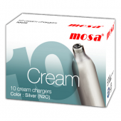 Mosa Cream Chargers N2O 10 Pack x 12 (120 Bulbs)