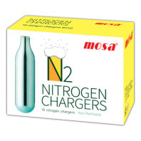 Mosa 2g N2 Nitrogen Chargers 10 Pack x 12 (120 Bulbs)